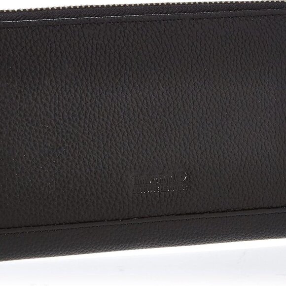Women's Leather RFID Zip Around Wallet Clutch with Wristlet Strap - Picture 2 of 5